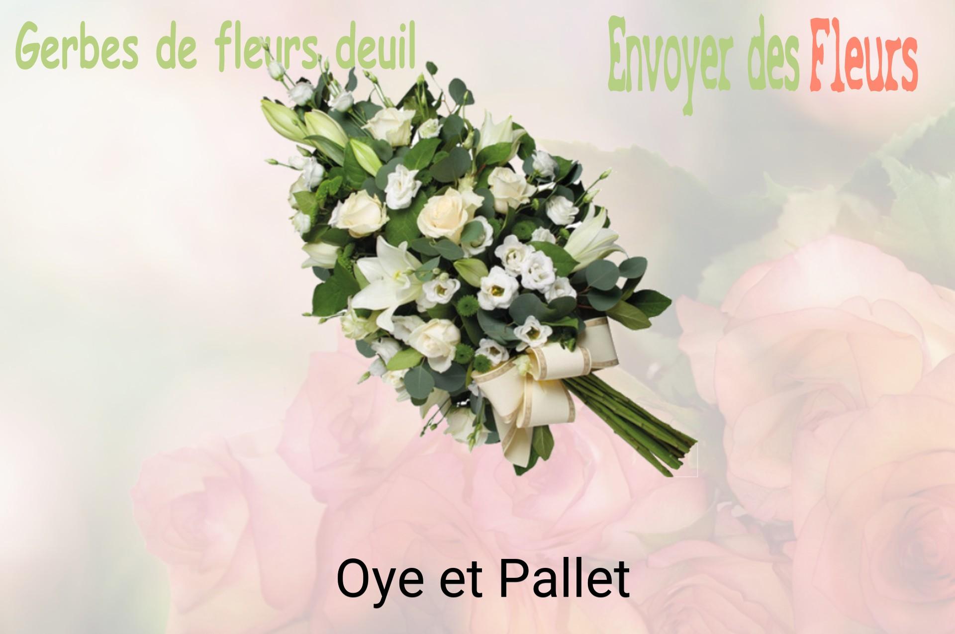 Gerbe de fleurs de deuil livrée à Oye-et-Pallet